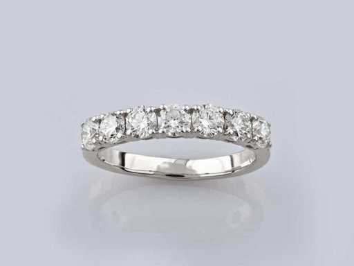 14 KT White Gold Ring With 1.29 Cts Natural Diamond