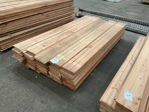 Douglas hout Zweeds Rabat  190x25 (69x)