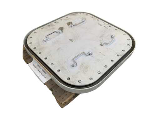 Heavy-Duty Marine Hatch Cover 820x820mm Corrosion-Resistant Metal Watertight Access Panel for Boats and Ships