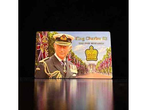 1/1000 Unze König Charles III “The New Monarch” 2023 Tschad 3000 Francs CFA .999 Gold in Blisterkarte | GRATISVERSAND EU-WEIT