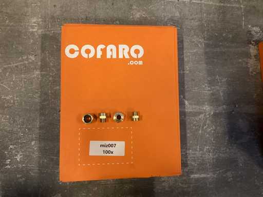 Verloopschroef verbinding 1/2 inch binnendraad naar 3/8 buitendraad (100x)