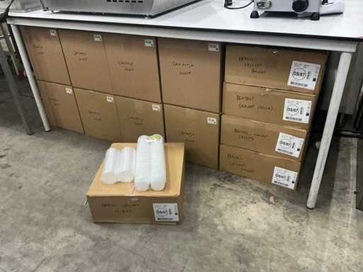 Ava Kunststof sausbakjes met deksel (8x)