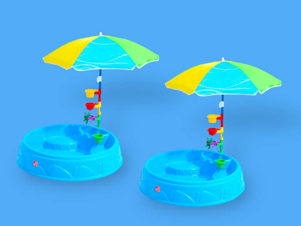 Step 2 - Play & Shade Pool with umbrella (2x)