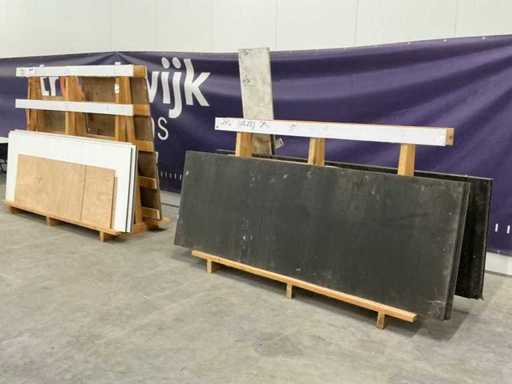 Bok met plaatmateriaal (2x)