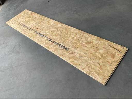 OSB boards, garden and hand tools