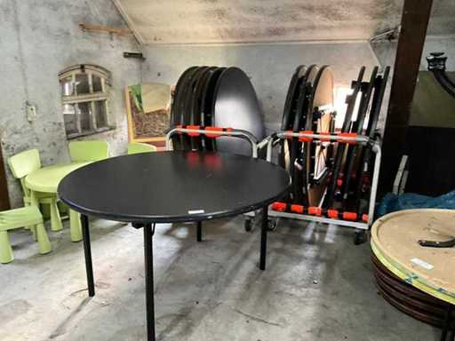 Tavoli pieghevoli rotondi (12x)