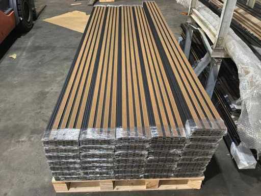 16mm Composite façade plank (teak-Black) (30x)