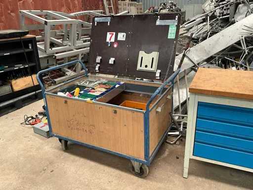 Tool cart with content