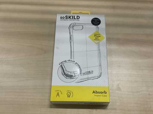 Housse de téléphone pour iPhone 8 transparent Skild (environ 300 pièces)