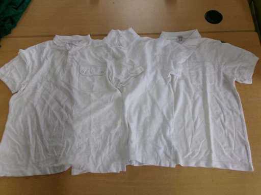 Polo Shirt Mix, white, used (R12 ) (120x)
