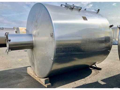 DABRIGEON  Cuve inox fond plat avec boitard de stockage alimentaire 120 HL