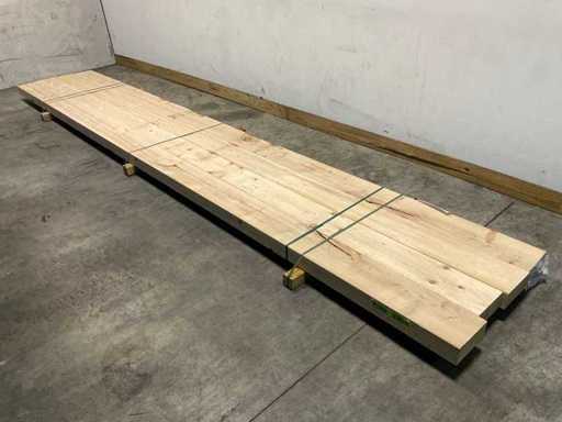 Planed spruce beam - 540x22.5x10 cm (4x)