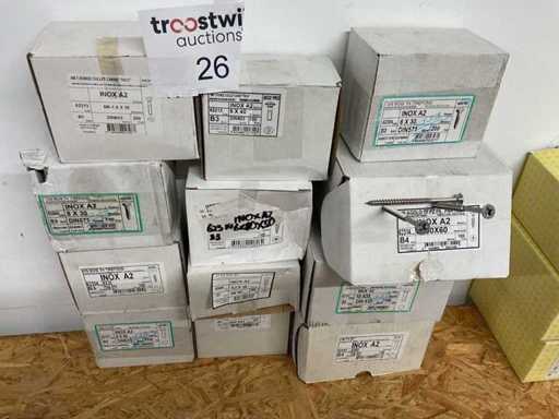 12 Kisten Edelstahlbolzen