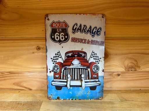 metaal reclame wandbord