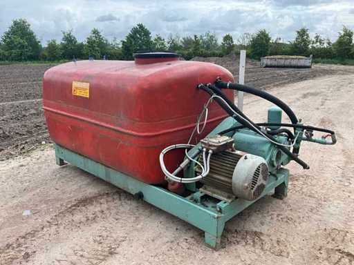 JM vd Munckhof - réservoir mobile de liquide avec installation de pompe électrique