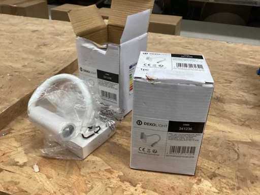 2 Wandlampen Dekolight 341236 Brahe Verkehrsweise RAL 9016