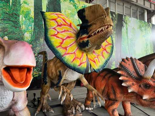 Rhino-Cross-Dino - RAD-026 - Dinausaurus Dilophosaurus (cu accesorii) 5 metri