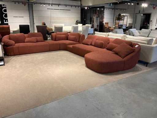 Simone corner unit domencia Berck Corner sofa 6-seater