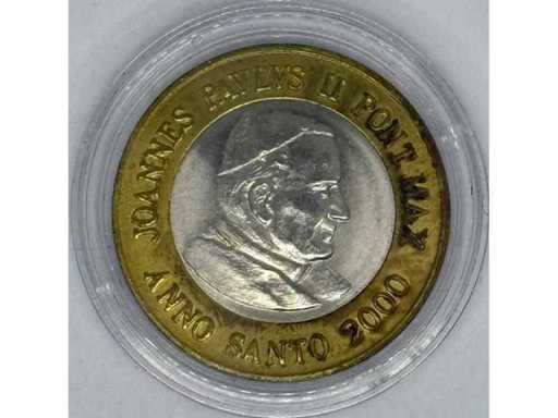 Vaticaan / Paus Johannes Paulus II – "Anno Santo 2000" – 1 Eurostijl Bi-Metal Herdenkingsmunt (Medaille)