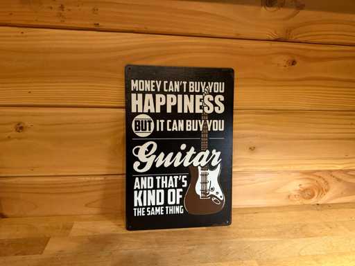 Cartello pubblicitario in metallo