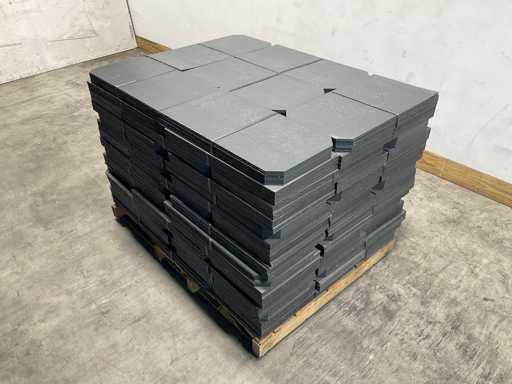 Ardoise de cèdre - Classe feu A2 - Gris foncé - 60x30 cm (1080x)