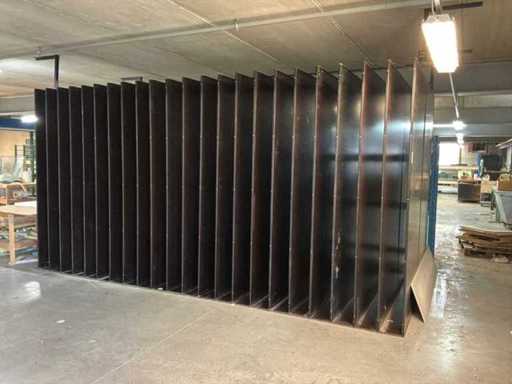 Magazijnrek voor plaatmateriaal
