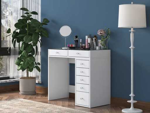 Coiffeuse moderne avec tiroirs de rangement