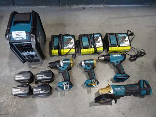 Makita - Herramientas/accesorios de batería posterior 18V, 12 piezas