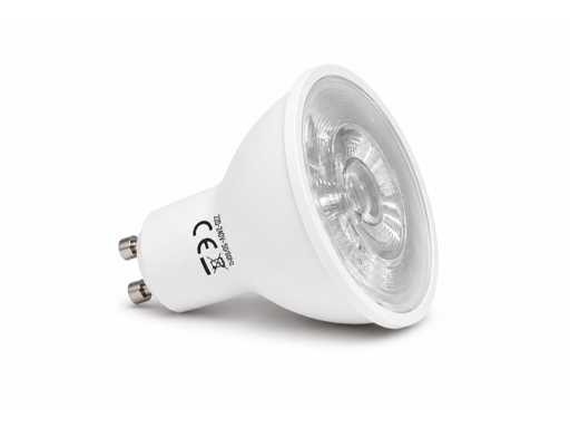50 x LED Spot GU10 – 6W – 6400K Cold White – IP20