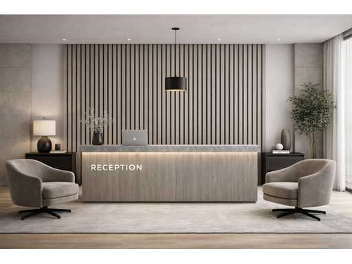 Decoratieve strip (10x) Akoestisch wandpaneel grijs 2700x600x21mm