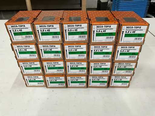 Heco Deck Screw in acciaio inox 200 pezzi 5.0 x 40 (20x)