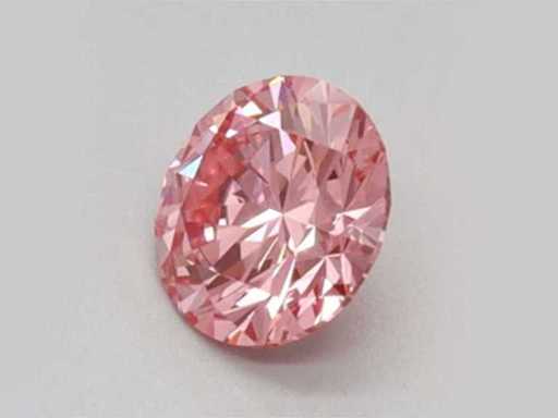 3,45 Ct Ronde Cut Lichtroze Topaas – Roze