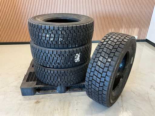 4x 315/60R22.5 neu beschnittener Lkw-Reifen