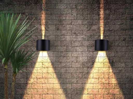 7W LED Wandlampe Duo Verstellbare Wasserdichte (40x)