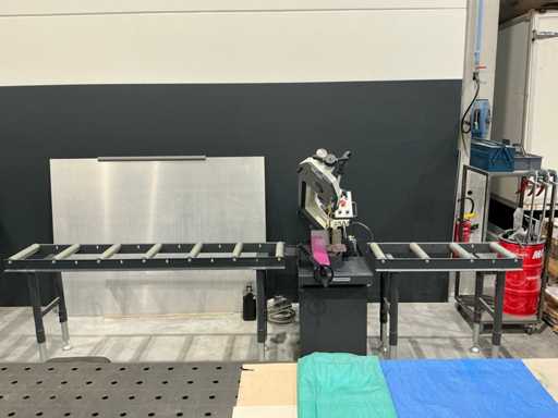 Optimum S275N scie à ruban horizontale en métal + système de courroie à rouleaux Optimum - 2021