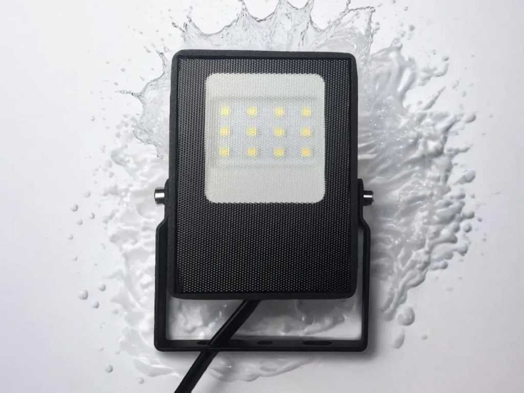 10W 5000K Floodlights Frosted Glass SMD LED Waterproof (100x)