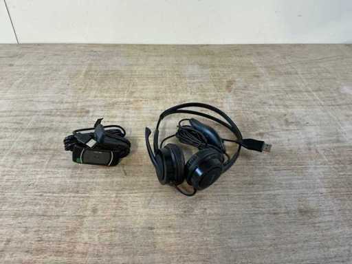 Ensemble TRUST 2-en-1 pour bureau à domicile Casque et webcam (3x)