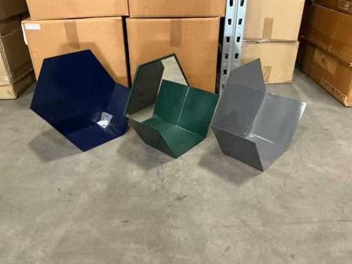 Lot Coco Maison Wall Trays Hexa 3/set (24x)