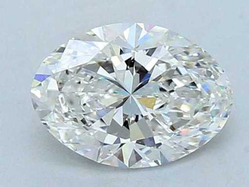 Formă Diamond-Oval 2 CTs - IGI certificat F VS2
