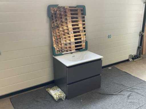 60cm Bathroom furniture set with hanging cabinet