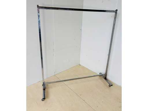 Metal rack with wheels