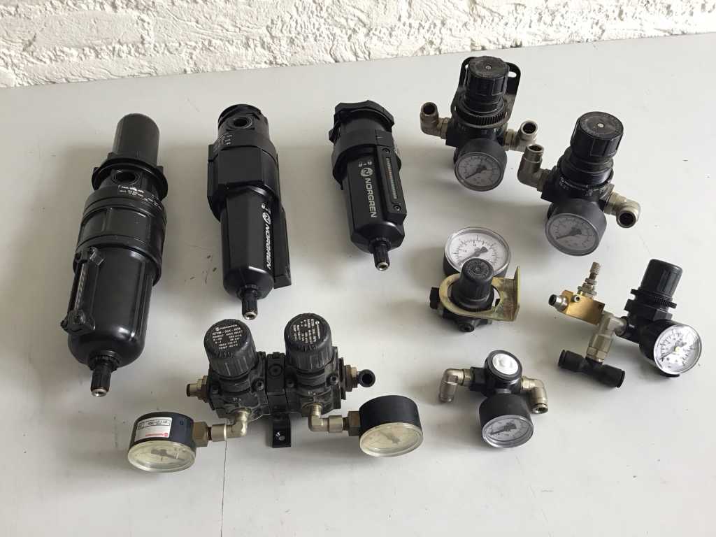 Norgren Lot Diverse filtre și calibre ( 9 bucăți)