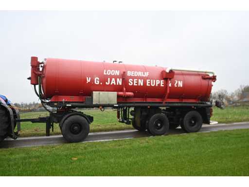 Veenhuis / Podea - 25.000/FLO 17-28 - Rezervor de suspensie cu pompe și pachet de furtunuri, frânat cu aer.