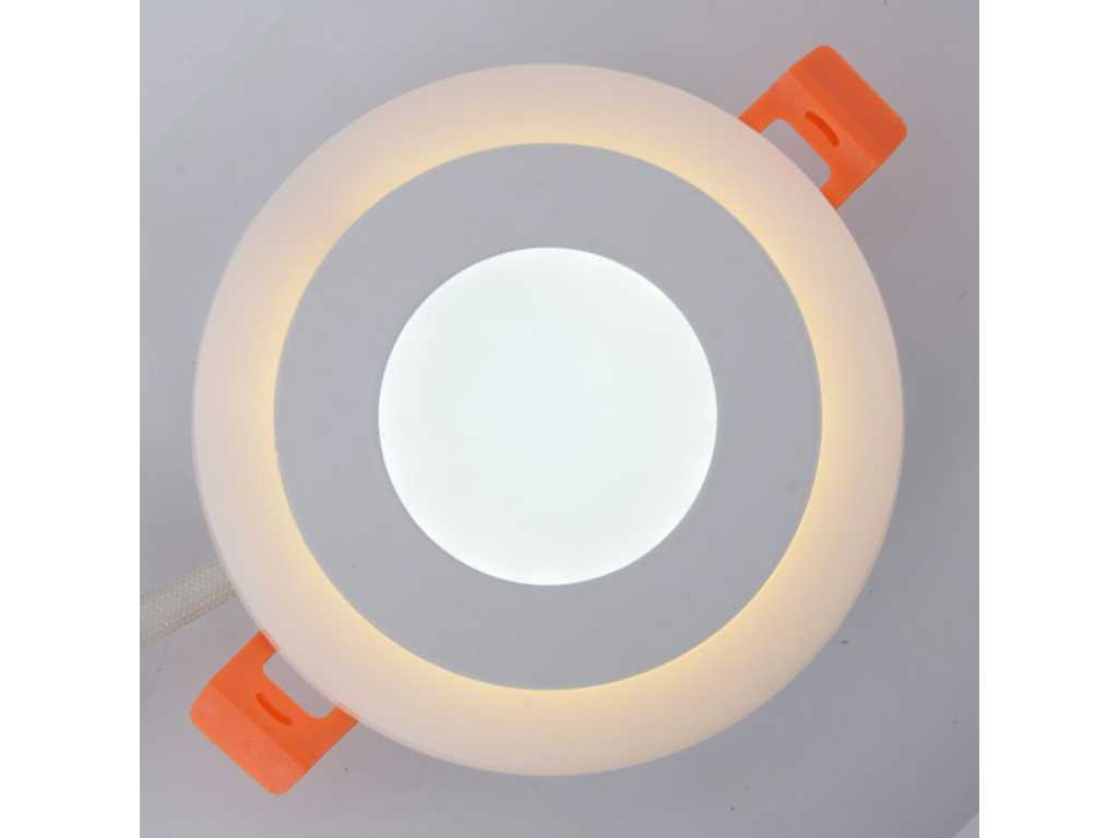 50 x LED Panel - Two-color : warm + white 3W + 3W  