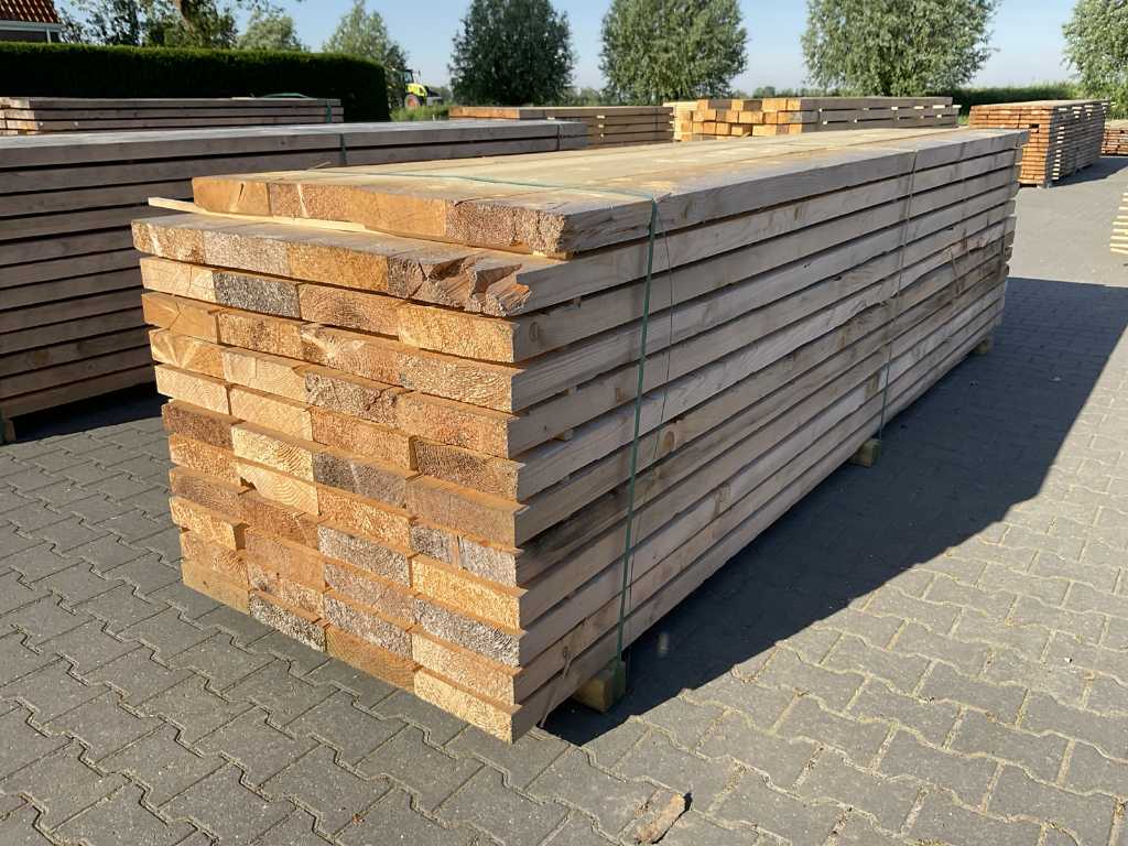 Fichte Gerüst Holzbalken 400x25x7cm (48x)