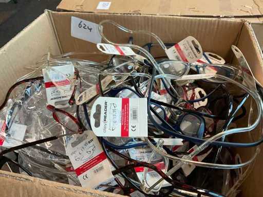 Magnet reading glasses various models, colors and strengths (100x)