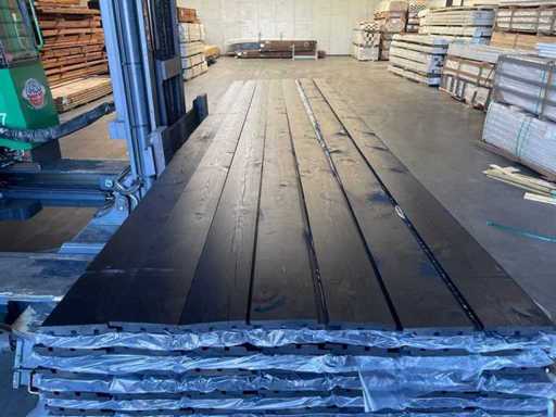 Pine Design Profile Black Coated 4500x145x21mm (77x)