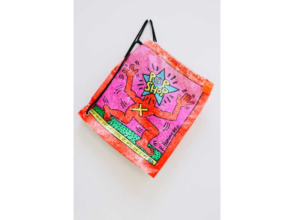 KEITH HARING 1983 POP SHOP BAG - RED