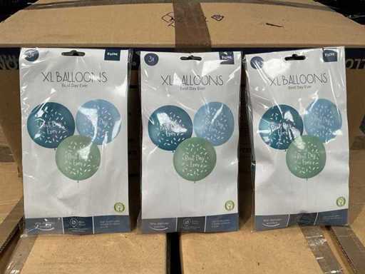 Ballonnen Pastel XL Best Day Ever Blauw - 3stk (240x)