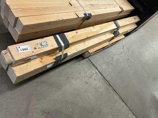 lote mixto vigas de glulam longitud 2700 3 piezas diferentes secciones transversales tan buenas como nuevas
